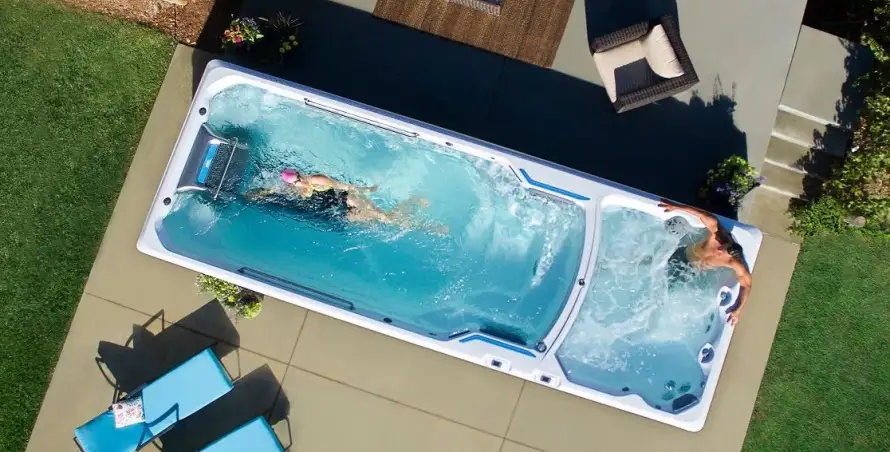 Le spa de nage réunit les plaisirs de la piscine et du spa chez vous