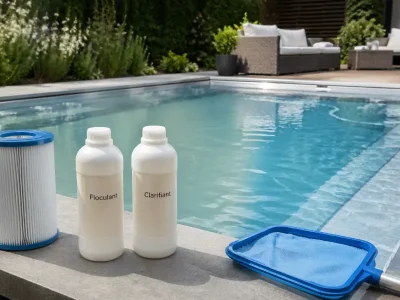 Différence entre floculant et clarifiant : lequel utiliser pour l'eau trouble